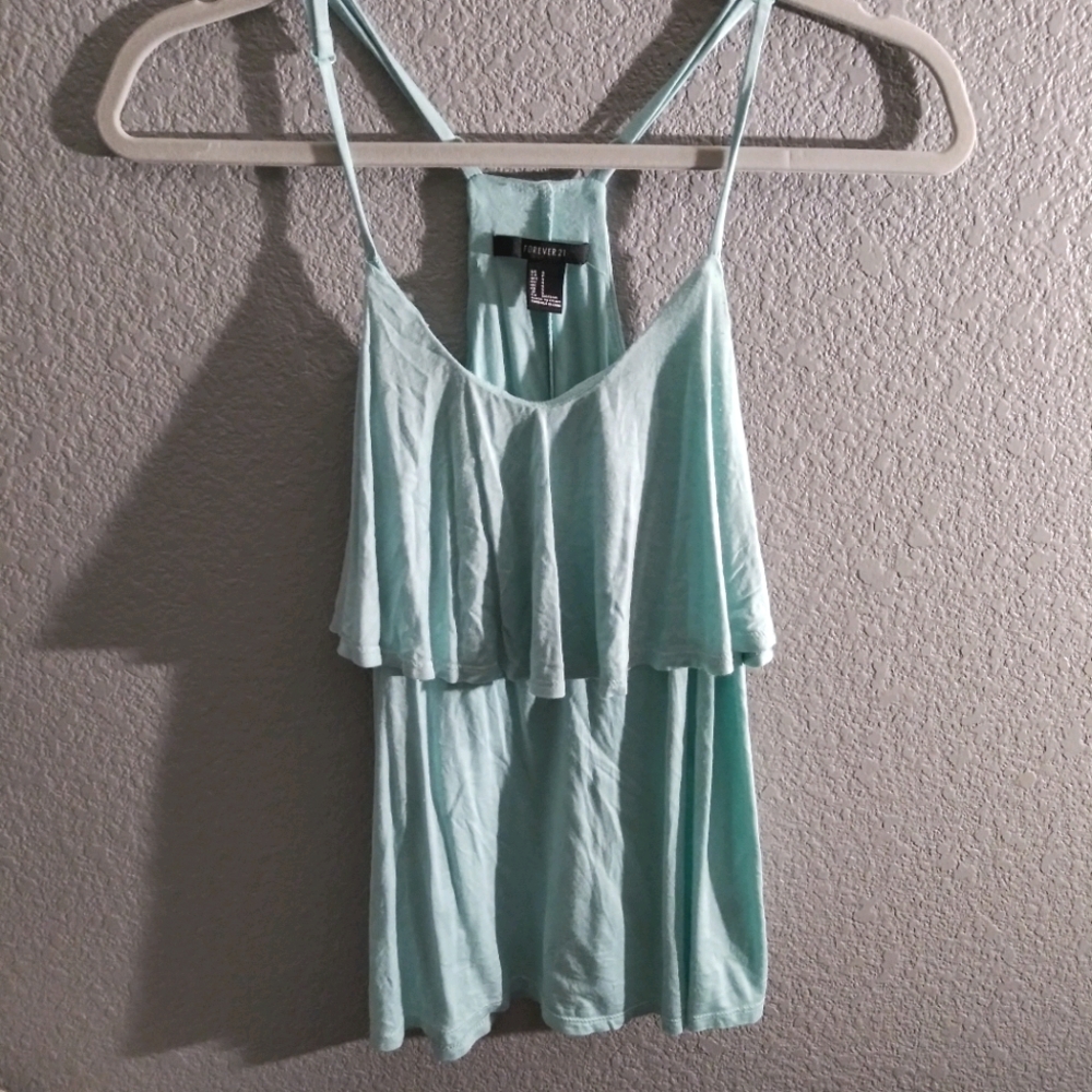 Aqua Blue Tank Top/Blouse
